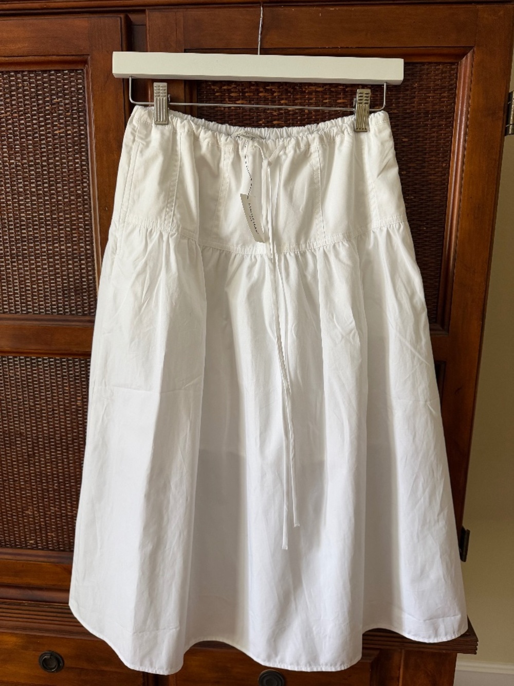 NWT Banana Republic White Drawstring Skirt, XXS